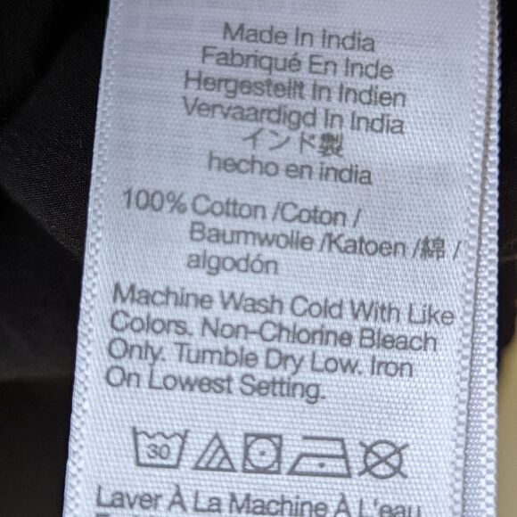 Madewell NWT Poplin Puff-Sleeve Side Cinch Cutout  Top sz XS in‎ Black - Picture 10 of 13